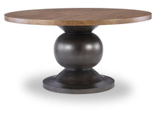  Artisan's Place - Complete Round Dining Table - Vintage Pine Ironwood