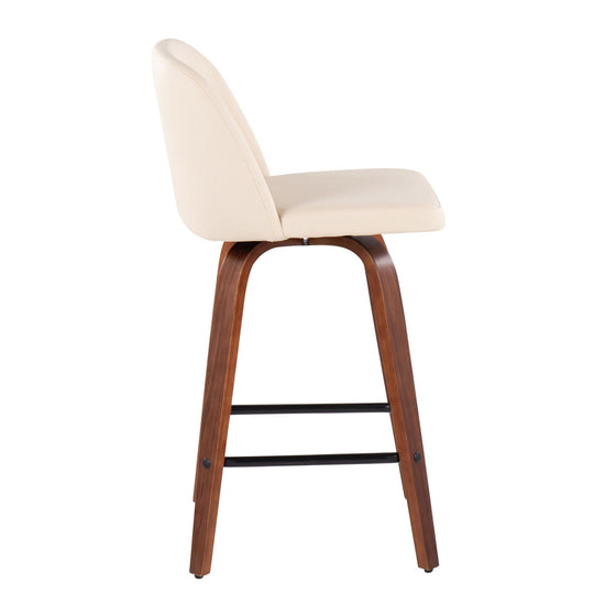 Toriano - Counter Stool With Square Footrest Set