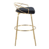 Charlotte - Glam 30" Fixed-Height Barstool (Set of 2)