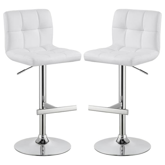 Lenny - Upholstered Adjustable Bar Stool (Set of 2)