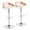 Cassis - Adjustable Barstool (Set of 2) - Cream