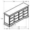 Louis Philippe - Six-drawer Dresser