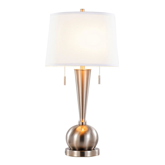 Jules - 30" Metal Table Lamp With USB (Set of 2) - White