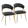 Jie - Dining Chair - Gold Metal (Set of 2)