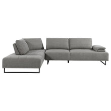  Arden - Upholstered Sectional Sofa With Adjustable Back - Taupe