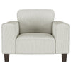 Deerhurst - Upholstered Track Arm Tufted Accent Chair - Greige