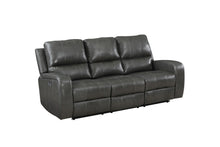  Linton - Leather Sofa With Power Footrest