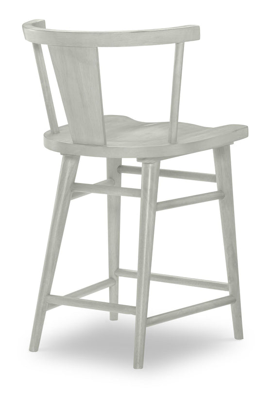 XXX's And OOO's - Counter Height Splat Back Chair - Bellflower