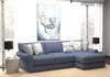 Cape May - Sofa Chaise With Comfort Coil Seating And 5 Accent Pillows