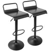 Emery - Adjustable Barstool With Swivel - Black (Set of 2)