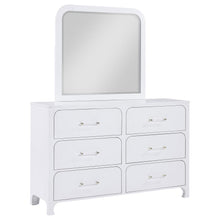  Anastasia - 6-Drawer Dresser With Mirror - Pearl White