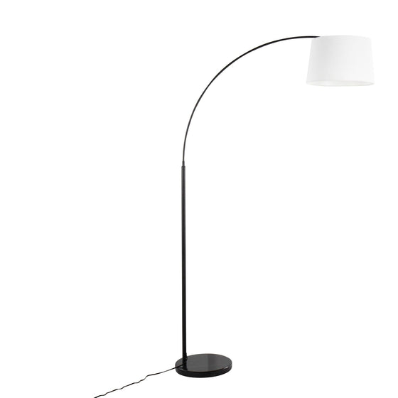 March - Floor Lamp - Black Marble