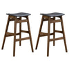 Finnick - Cushioned Backless Bar Stool (Set of 2) - Walnut