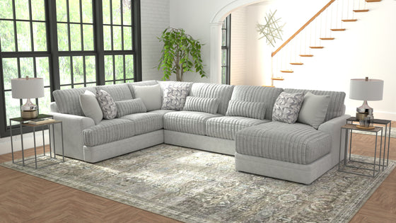 Titan - Sectional With Comfort Coil Seating And Accent Pillows