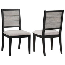  Elodie - Wood Dining Side Chair (Set of 2) - Gray And Black