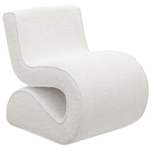  Ronea - Boucle Upholstered Armless Curved Chair