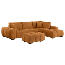  Camacho - Upholstered Sectional Sofa With Ottoman Set