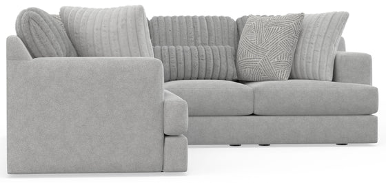 Logan - Sectional With Comfort Coil Seating And Included Accent Pillows