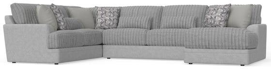 Titan - Sectional With Comfort Coil Seating And Accent Pillows