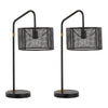 Mod Mesh - 27" Metal Task Lamp With Built-in USB Port - Oil Bronze And Painted Gold Metal From Grandview Gallery (Set of 2)