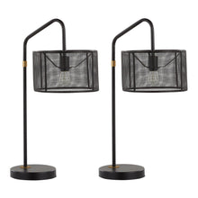  Mod Mesh - 27" Metal Task Lamp With Built-in USB Port - Oil Bronze And Painted Gold Metal From Grandview Gallery (Set of 2)