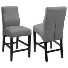  Mulberry - Fabric Upholstered Counter Chair (Set of 2) - Gray