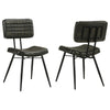 Misty - Leather Upholstered Dining Chair (Set of 2) - Espresso