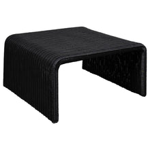  Cahya - Woven Rattan Square Coffee Table - Black