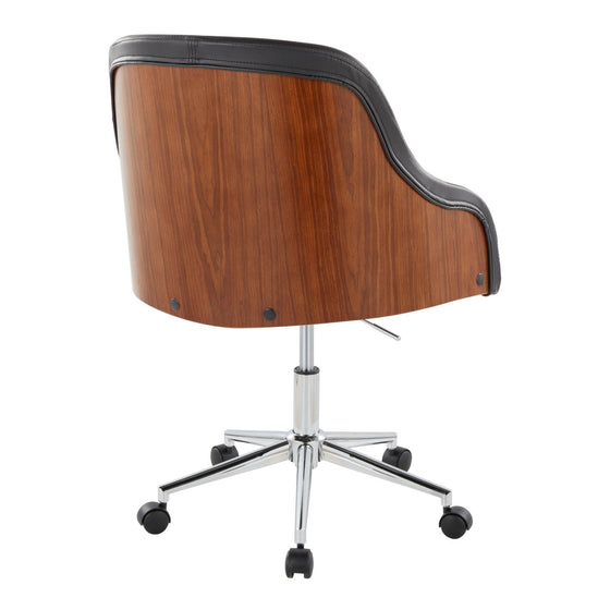 Bacci - Office Chair - Gold Metal Base