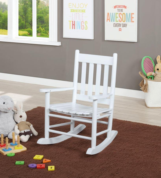 Annie - Slat Back Solid Wood Kids Rocking Chair