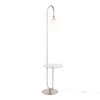 Trombone - 71" Floor Lamp With Table - Gray