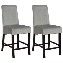  Stanton - Upholstered Counter Chairs (Set of 2) - Gray And Black