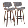 Lombardi - 30" Fixed-Height Barstool (Set of 2) - Natural Base