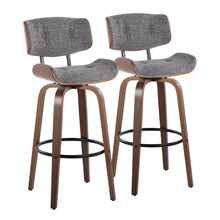  Lombardi - 30" Fixed-Height Barstool (Set of 2) - Natural Base