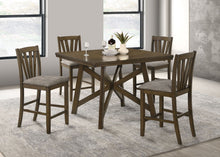  Canfield - 5-Piece Counter Height Dining Set - Brown