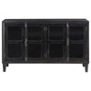 Sylvia - 4 Door Accent Cabinet - Black