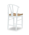 Franklin - Wishbone Back Counter Height Chair - Harvest Oak / Natural White