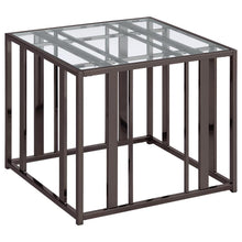  Adri - Rectangular Glass Top Side End Table