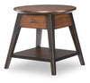 Fenmore - Round End Table - Mocha And Distressed Cherry