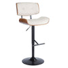 Lombardi - Adjustable Barstool (Set of 2) - Black Base