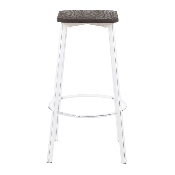 Clara - Square 30" Fixed-Height Barstool (Set of 2)