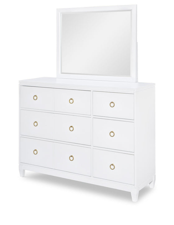 Summerland - 9 Drawers Dresser - White