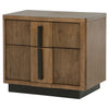 Terrace - 2-Drawer Nightstand Bedside Table - Ash Brown