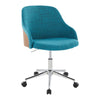 Bacci - Office Chair - Chrome Metal Base