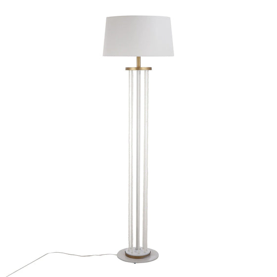 Rope - 62" Floor Lamp - White