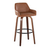 Daniella - 30" Fixed-Height Barstool (Set of 2) - Brown Base