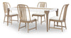 Melrose - Rectangular Dining Table - Cloud White And Desert Oak