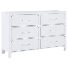  Anastasia - 6-Drawer Dresser - Pearl White