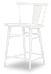  XXX's And OOO's - Counter Height Splat Back Chair - Cotton