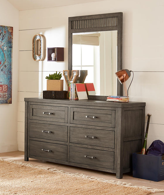 Bunkhouse - Dresser - Aged Barnwood